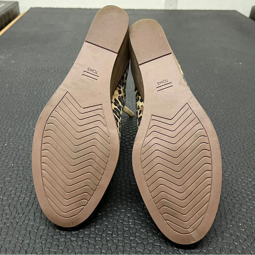 Toms Leopard print Sadie wedge boot, size 8.5, EUC - Picture 7 of 10